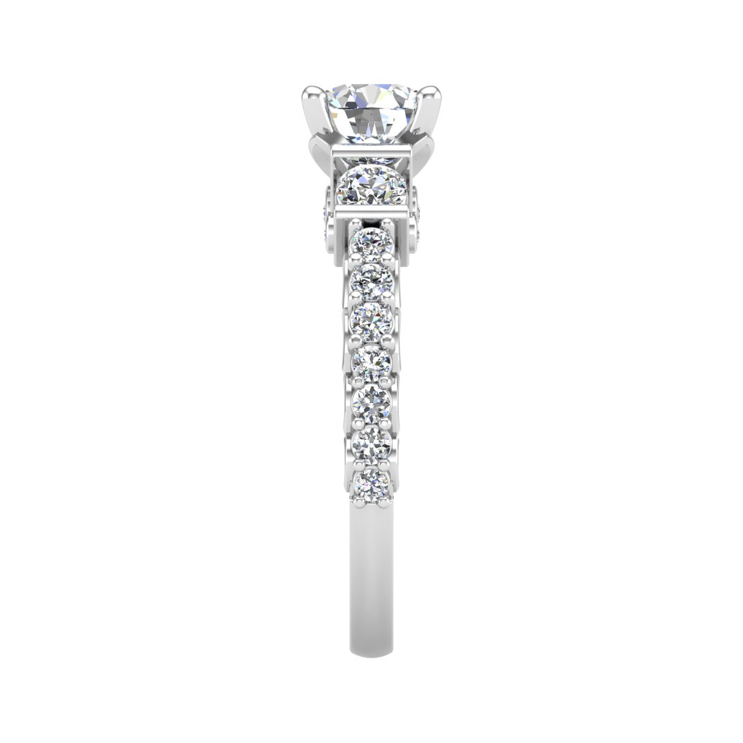 Paislee Accented Engagement Ring